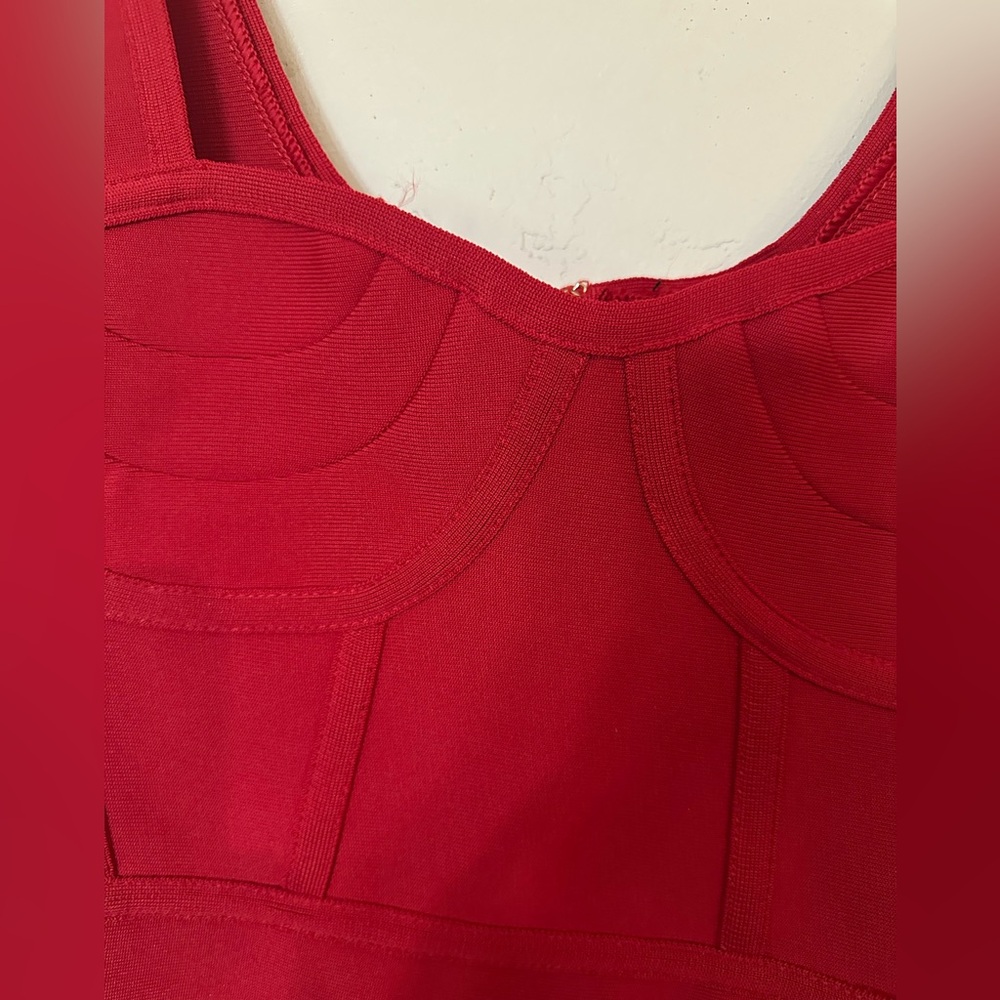 Hera Collection Red Bodycon Mini Dress - Picture 4 of 5